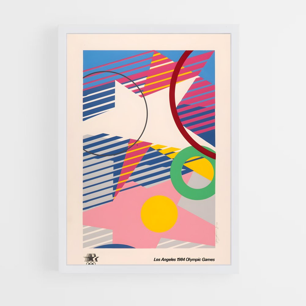 Poster Géométrie Californienne – affiche Jeux Olympiques (vue 3)